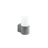 LED Wandleuchte E27, Gartenleuchte, IP44, einfach, graphit.