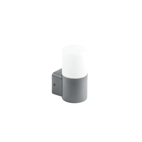 LED Wandleuchte E27, Gartenleuchte, IP44, einfach, graphit.