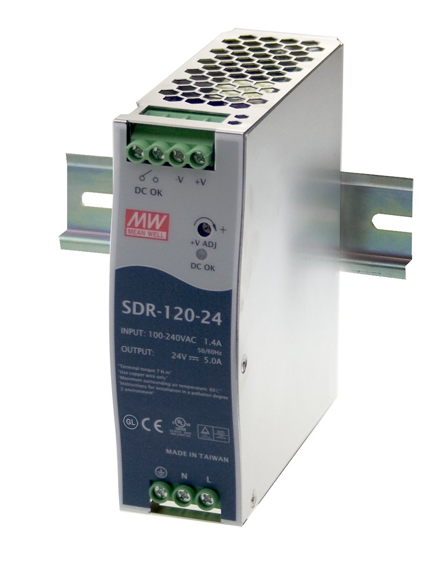 Meanwell Schaltnetzteil, 120 W, 24 V.