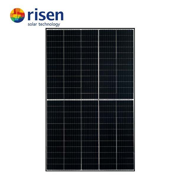 Photovoltaik-Solarmodul, 410W, 1754x1096x30mm, schwarzer Rahmen.