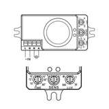 Präzisions-Bewegungsmelder mit 5.8GHz HF Radar-Funktion.