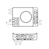 Präzisions-Bewegungsmelder mit 5.8GHz HF Radar-Funktion, flach.