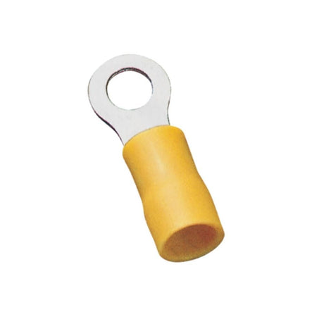 Rundsteckverbinder, isoliert, 15 Stk., 3,5 - 5 mm², 24,5 x 8 x 6,2 mm, gelb.