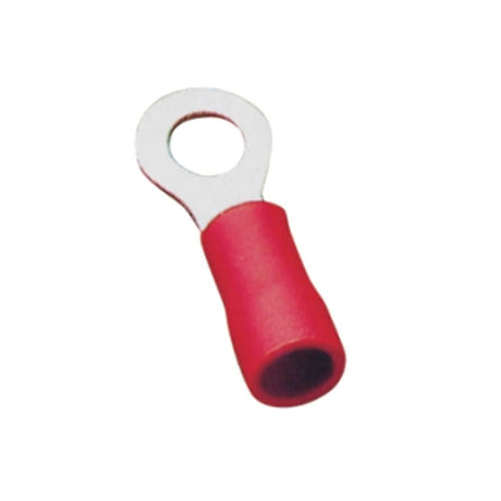 Rundsteckverbinder, isoliert, 20 Stk., 2 - 4 mm², 20,4 x 6,7 x 4,9 mm, rot.