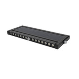 Solar Wandleuchte mit PIR-Sensor, Outdoorleuchte, 10W, 1000lm, 6500K, IP54, schwenkbare LED-Lichtleiste.