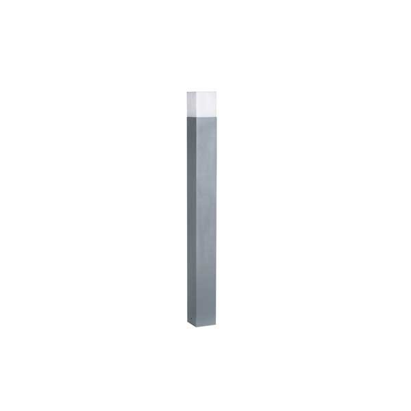 Standleuchte für den Außenbereich, 80 cm, für E27-Leuchtmittel, grau.