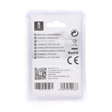 Stiftkabelschuhe, isoliert, 20 Stk., PTV 2-10 mm, 20 x 4,3 x 4,3 mm, gelb.