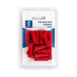 Stoß-/Schrumpfverbinder, isoliert, 15 Stk., 5,5 mm², 26 x 3,4 x 3,4 mm, rot.