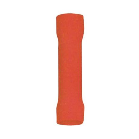 Stoß-/Schrumpfverbinder, isoliert, 20 Stk., 1,25 mm², 26 x 1,7 x 1,7 mm, rot.