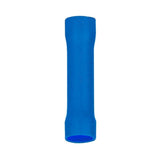 Stoß-/Schrumpfverbinder, isoliert, 20 Stk., 2 mm², 26 x 2,3 x 2,3 mm, blau.