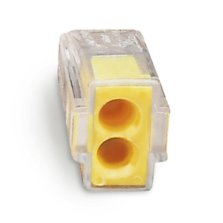 Verbindungsklemmen CMK-102, 2-polig, 3 Stk., transparent-gelb.