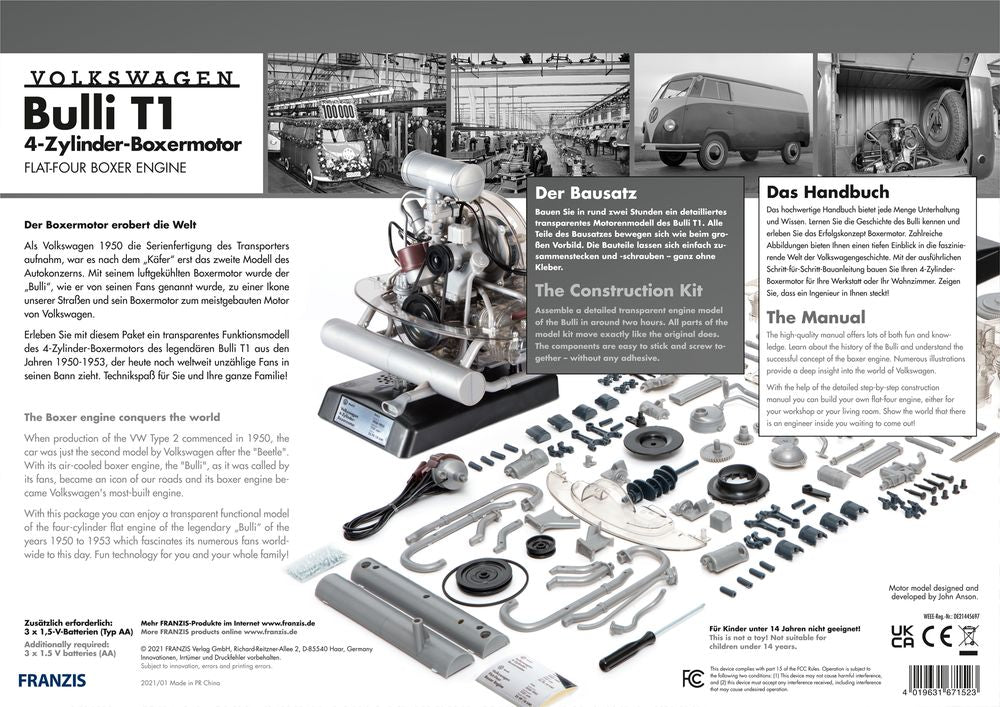 VW-Bulli T1 4-Zylinder-Boxermotor.