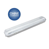 Wannenleuchte für 2x T8 LED-Röhre, 120 cm.